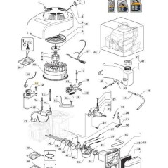 ASSIEME MOTORINO AVVIAMENTO ORIGINALE STIGA - 118551365/0 | Newgardenstore.eu