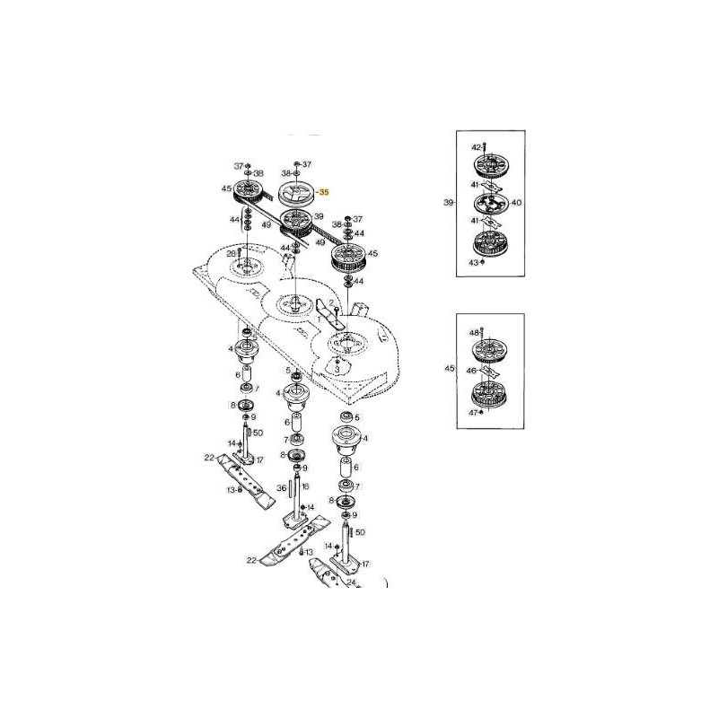 RIEMENSCHEIBE V.102M-P.102-121M-D. ORIGINAL STIGA – 1134-3419-01