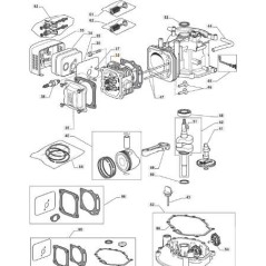 CYLINDER HEAD _ TW00-00010-001- ORIGINAL STIGA - 118550244/0