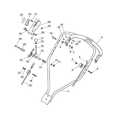 STIGA PRO MC TOP HANDLE ASTR. GRAY ORIGINAL STIGA - 381006371/0 | Newgardenstore.eu