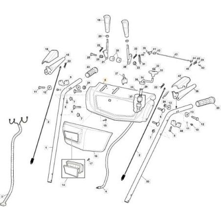 TABLEAU DE BORD ORIGINAL STIGA ROUGE - 118821130/0 | Newgardenstore.eu