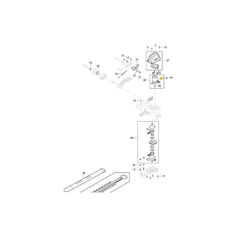 MOTOR ORIGINAL STIGA MH 900 LI 48 - 1188114668/0