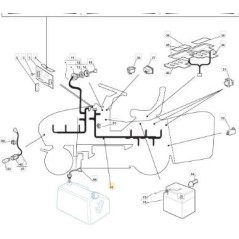 CABLAGGIO ANTERIORE LUSSO KIT ORIGINALE STIGA - 182040089/0