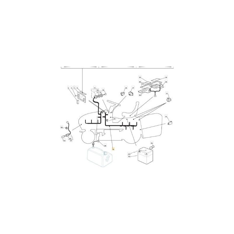 KIT DE FAISCEAU AVANT DE LUXE ORIGINAL STIGA - 182040089/0