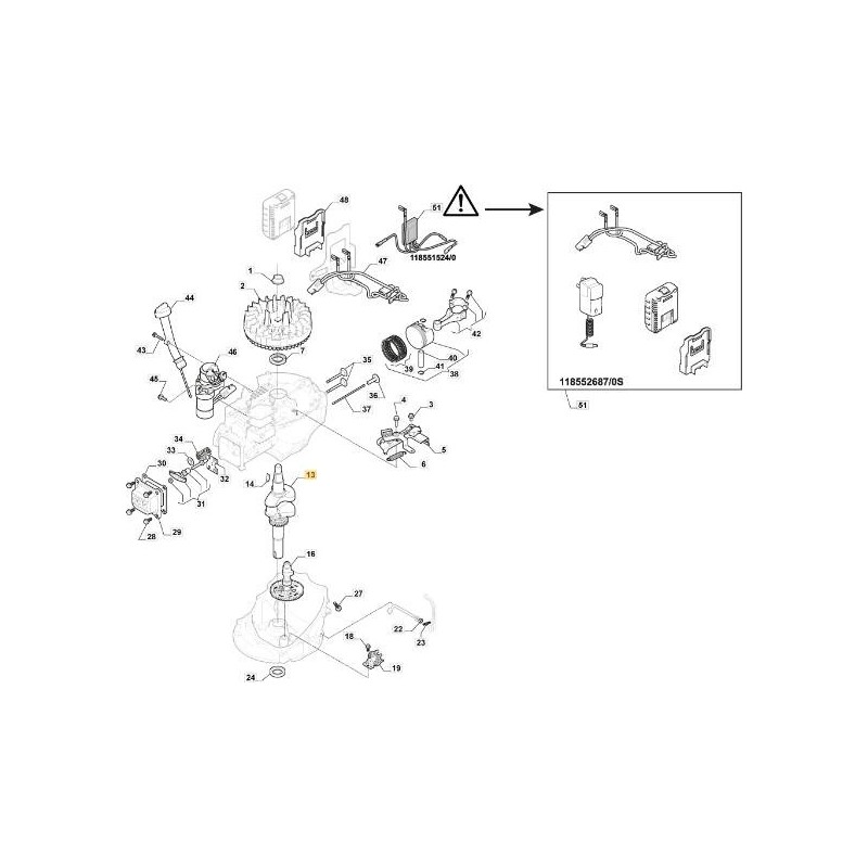 CIGÜEÑAL STIGA ORIGINAL - 118551484/0