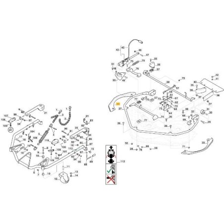 SIDE PROTECTION DX CD-FM 125 VNGA ORIGINAL STIGA - 387603351/0 | Newgardenstore.eu