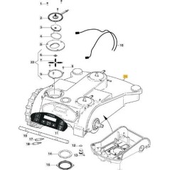 UPPER BODY (L300 V2015) ORIGINAL STIGA - 112600131/0 | Newgardenstore.eu