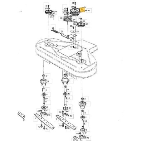 POLEA PARK 100B D.125/94MM ORIGINAL STIGA - 1134-1738-01 | Newgardenstore.eu