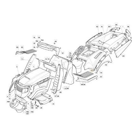 RADABDECKUNG TCX ROT 300941GGP 05/06 ORIGINAL STIGA - 325109744/0 | Newgardenstore.eu