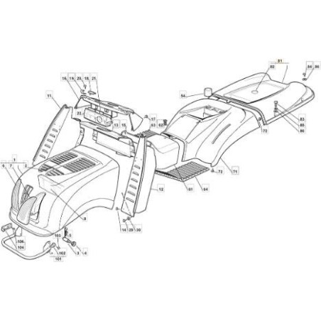 TCP-TASCHENABDECKUNG GRÜNE FARBE 6533 ORIGINAL STIGA - 182110201/0 | Newgardenstore.eu