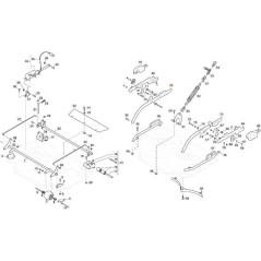 BRACCIO DX SOLLEVAMENTO PIA. CD95QF VNGA ORIGINALE STIGA - 387106285/0