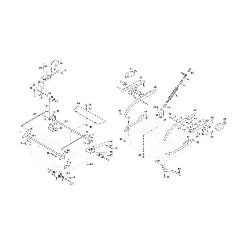 RECHTER PLATTENHEBEARM. CD95QF VNGA ORIGINAL STIGA – 387106285/0