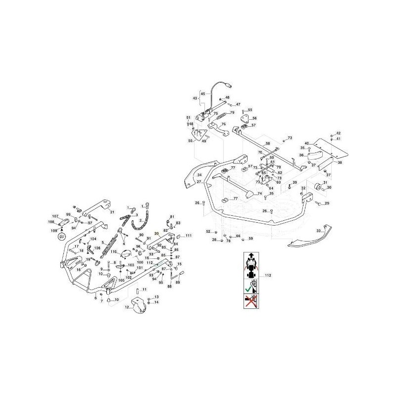 ROTARY BRACKET SX CD110/125QF VNGA ORIGINAL STIGA - 387773549/0