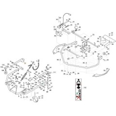 ROTARY BRACKET DX CD110/125QF VNGA ORIGINAL STIGA - 387773547/0 | Newgardenstore.eu