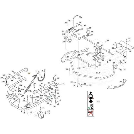 SUPPORT ROTATIF DX CD110/125QF VNGA ORIGINAL STIGA - 387773547/0 | Newgardenstore.eu