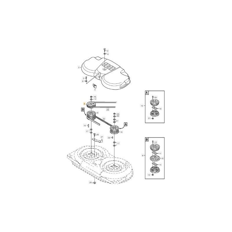 ORIGINAL STIGA RIEMENSCHEIBE – 1134-4988-01