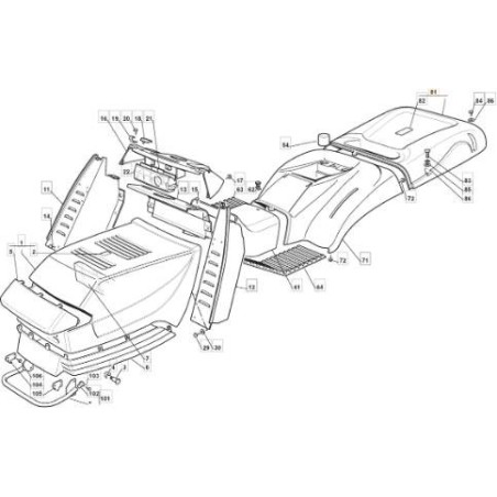 TC TORON TASCHENABDECKUNG ORIGINAL GRÜNE FARBE STIGA - 182110208/0 | Newgardenstore.eu
