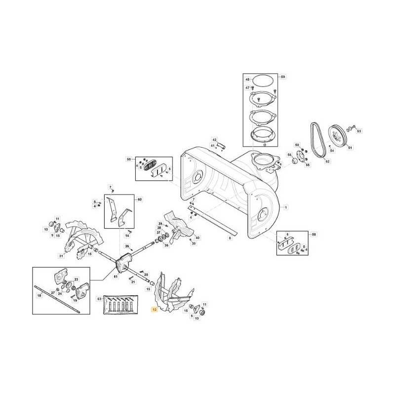 VIS GAUCHE - ST4262P / ST5262P ORIGINAL STIGA - 118820155/1
