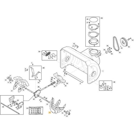 VIS GAUCHE - ST4262P / ST5262P ORIGINAL STIGA - 118820155/1 | Newgardenstore.eu