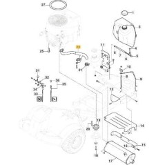 AUSPUFFANSCHLUSS FÜR STIGA VTWIN ORIGINAL STIGA - 387869535/0