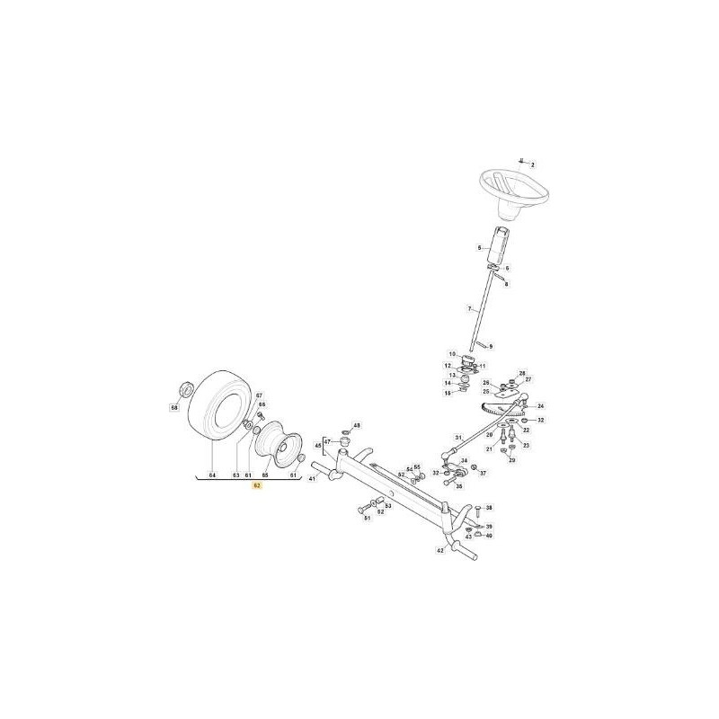 RUEDA 15 FENGCHI+WANDAP519DG ORIGINAL STIGA - 382680078/0