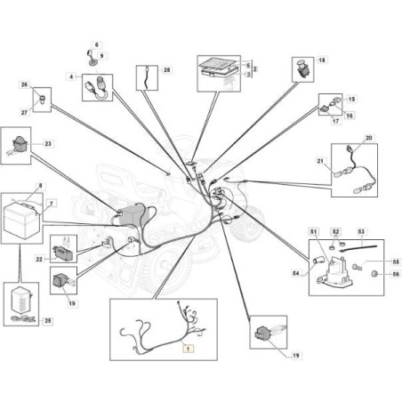 WIRING KIT MP HY HONDA ORIGINAL STIGA - 182040200/0 | Newgardenstore.eu