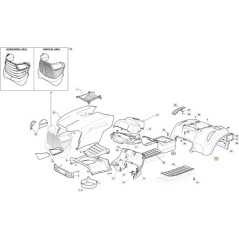 WHEEL COVER GREEN COLOR GGP SD 98 ORIGINAL STIGA - 325110403/0 | Newgardenstore.eu