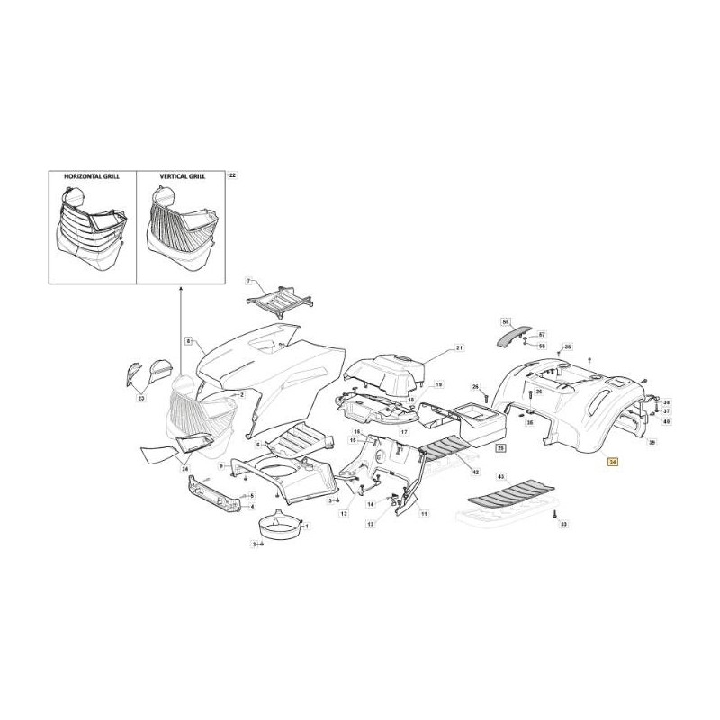 ENJOLIVEUR DE ROUE COULEUR VERT GGP SD 98 ORIGINAL STIGA - 325110403/0