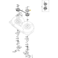POULIE VILLA 85M D.136MM. ORIGINAL STIGA-1134-3035-01