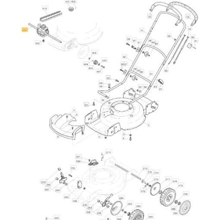 GRUPPO TRAZIONE FR. MULTICLIP 48 ORIGINALE STIGA - 181003088/0 | Newgardenstore.eu