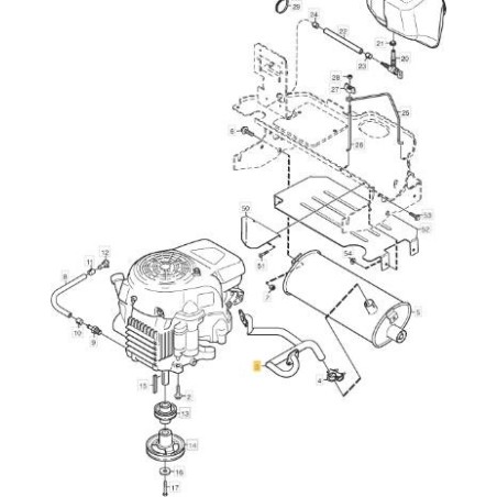 TUBO DI SCARICO KPL (HONDA) ORIGINALE STIGA - 1134-5947-01 | Newgardenstore.eu