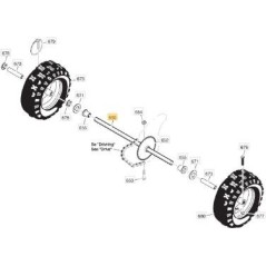 ARBRE D'ESSIEU ORIGINAL STIGA - 1812-1863-01