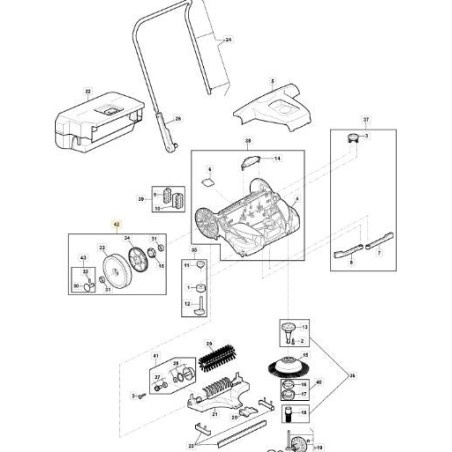 WHEEL KIT SWP 577 ORIGINAL STIGA - 118821372/0 | Newgardenstore.eu