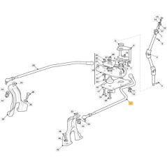 TIGE DE DIRECTION GAUCHE TC HE ORIGINE STIGA - 382000624/1