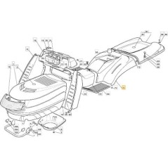TC2000HY RADABDECKUNG. C/F GELB 122410 ORIGINAL STIGA - 325109717/0 | Newgardenstore.eu