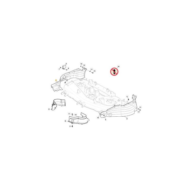 RIGHT FLAT CRANKCASE MTRHE118 SD (EXT MOA) ORIGINAL STIGA - 325060189/0