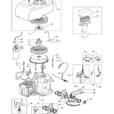 VOLANTE COMP LC1P70FBR-ES ORIGINAL STIGA - 118550418/0 | Newgardenstore.eu