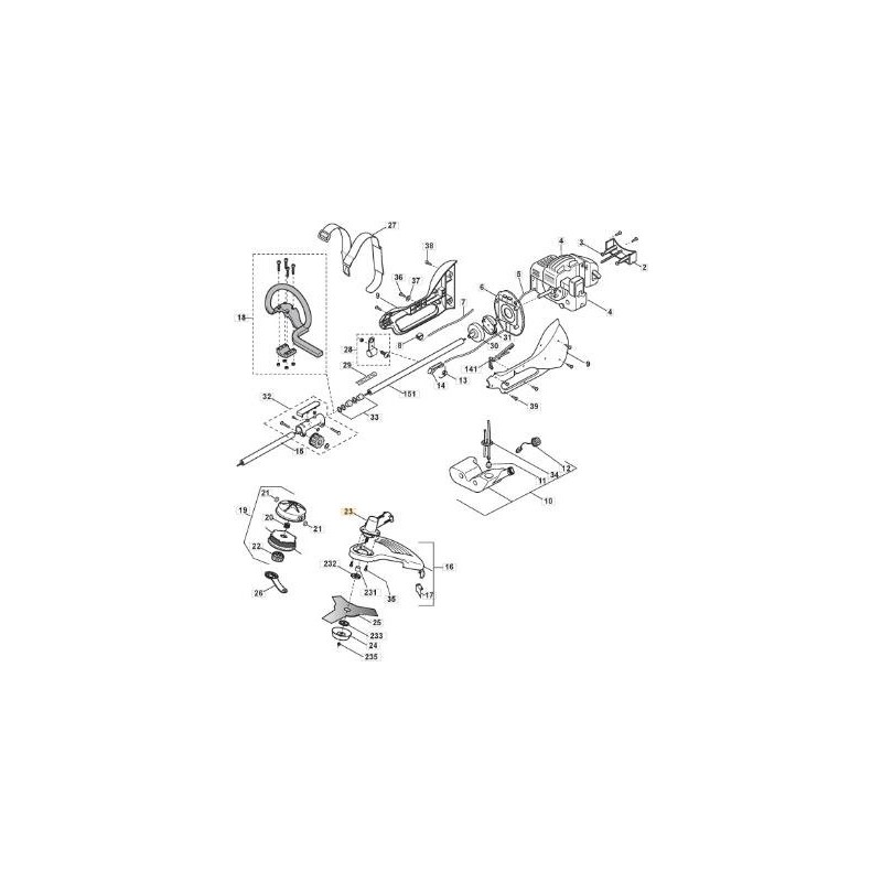 TÊTE D'ENGRENAGE JF 9228-330622 ORIGINAL STIGA - 6980306