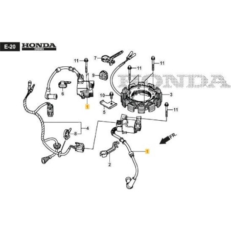 ASSIEME BOBINA ELETTRONICA ORIGINALE STIGA - 118551694/0 | Newgardenstore.eu