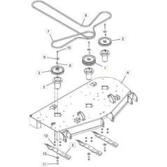 ORIGINAL STIGA DOUBLE PULLEY - 118830799/0