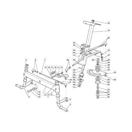ROCKER TCJ ORIGINAL BUSHING KIT STIGA - 182034008/0 | Newgardenstore.eu