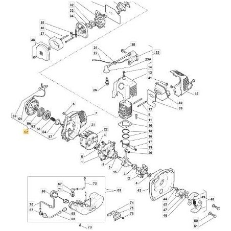 STARTERKARTON KS20109AB -RDC ORIGINAL STIGA - 183058039/0 | Newgardenstore.eu