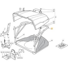 CADRE DE SAC NJ92 LE (ASSEMBLAGE) ORIGINAL STIGA - 382800110/0 | Newgardenstore.eu