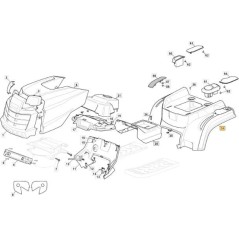 WHEEL COVER GREEN COLOR 60123L MP 84C ORIGINAL STIGA - 325110446/1 | Newgardenstore.eu