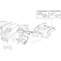 RED WHEEL COVER 300941 MP 84C ORIGINAL STIGA - 325110432/2 | Newgardenstore.eu