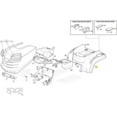 BLACK WHEEL COVER 901510 MP 84C ORIGINAL STIGA - 325110435/1