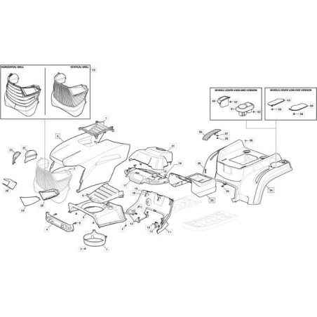 STIGA MP84/98 YELLOW WHEEL COVER ORIGINAL STIGA - 325110438/2 | Newgardenstore.eu