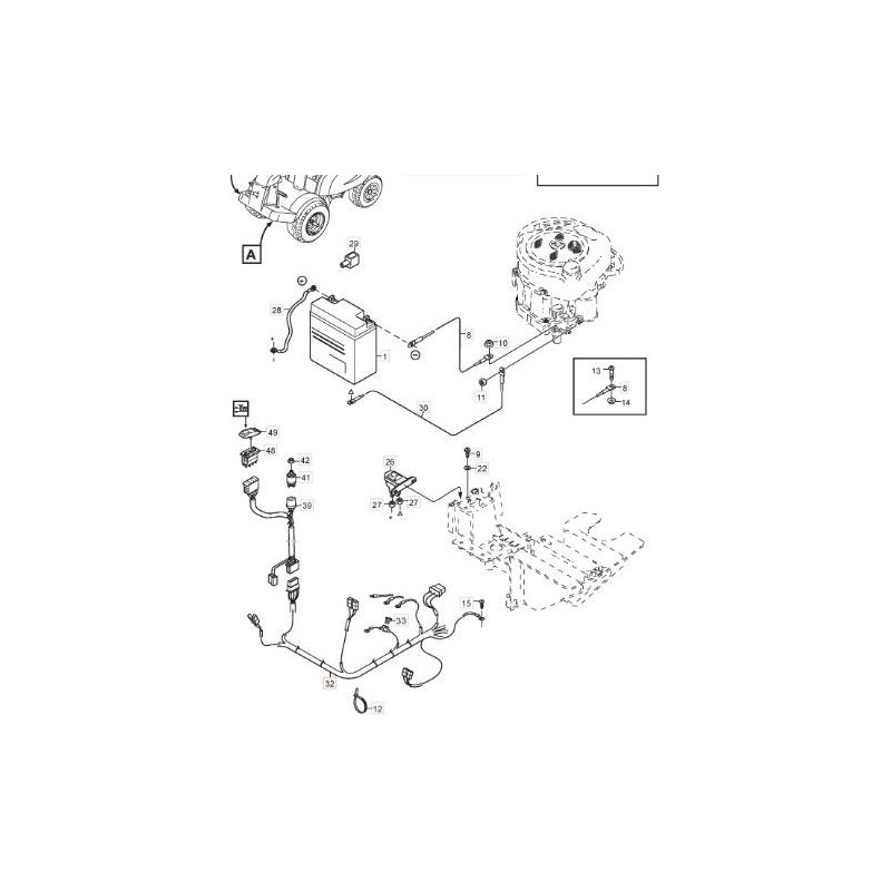 ORIGINAL STIGA XM 140/160 KABELBAUM – 187040315/0