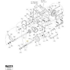 HEX SHAFT (1074 P) ORIGINAL STIGA - 1812-2000-01