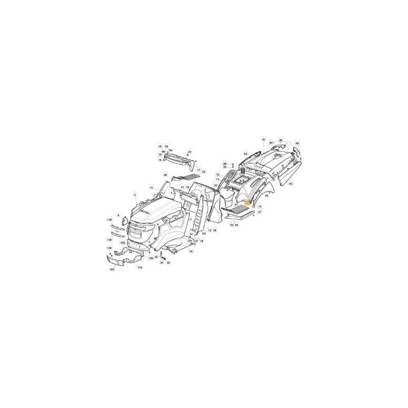 RADABDECKUNG TCX GELB 122410 05/06 ORIGINAL STIGA - 325109754/0